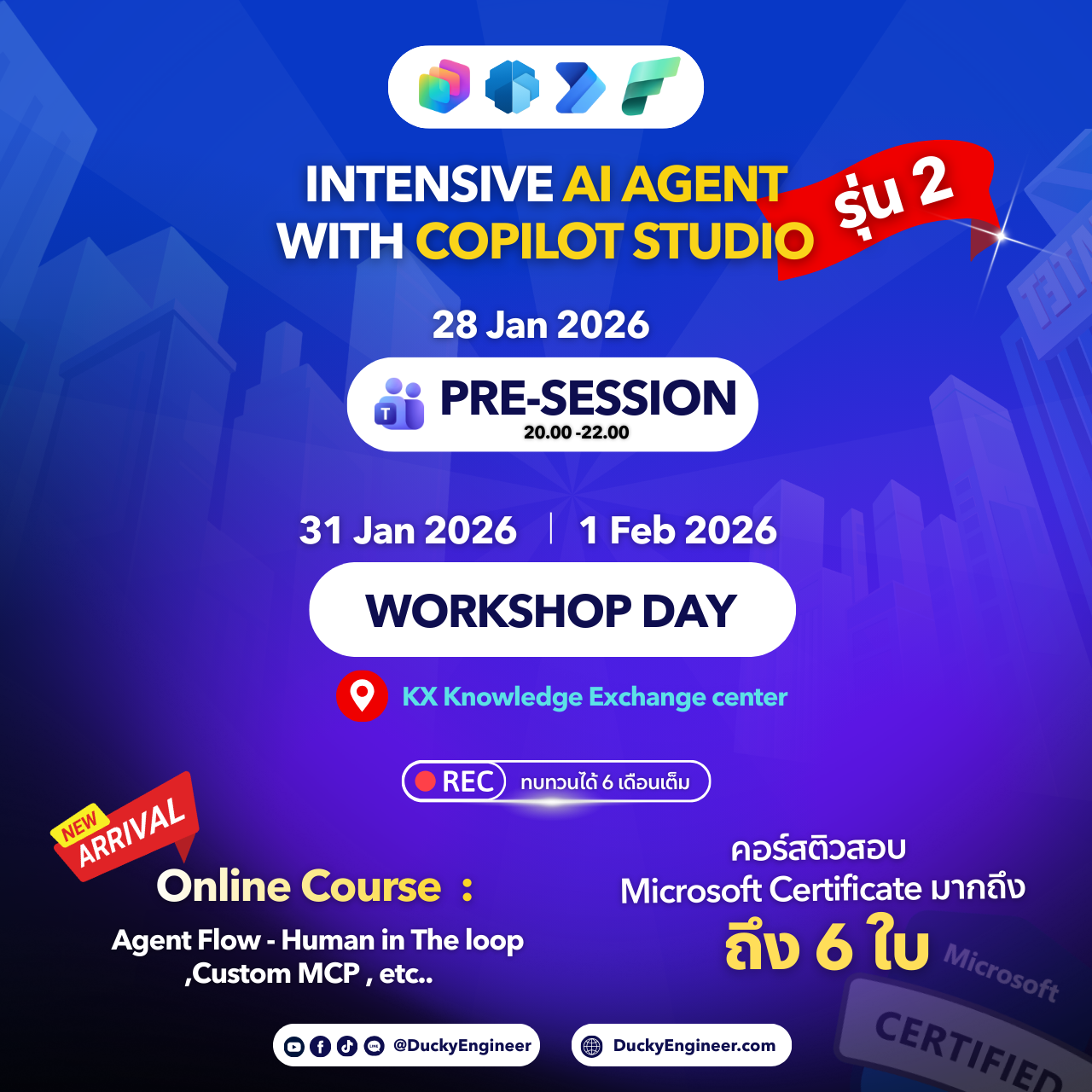 [Workshop] Intensive AI Agent With Microsoft Copilot Studio รุ่น 2 ...